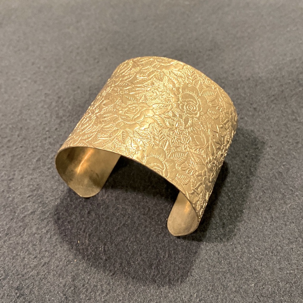 Vintage Rose Cuff Bracelet.